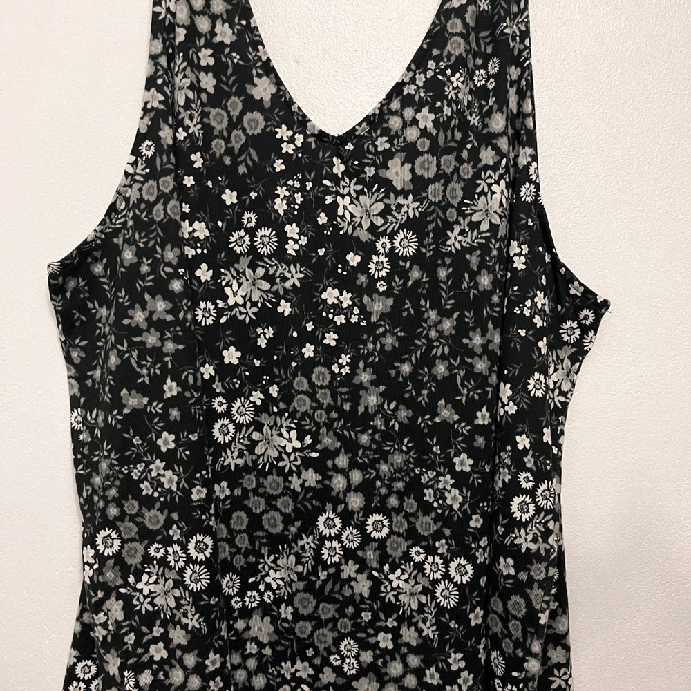 Cuddl Duds Seriously Soft Reversible Neckline Floral Women's Tank Top